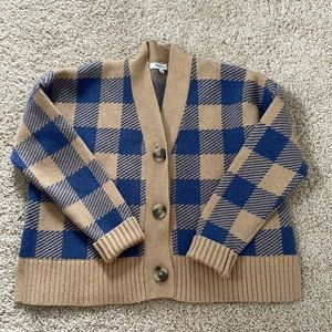 Madewell Plaid Cardigan